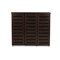 Baxton Studio Adalwin 3-Door Dark Brown Wooden Entryway Shoes Storage Cabinet 118-6517 - alternate 1